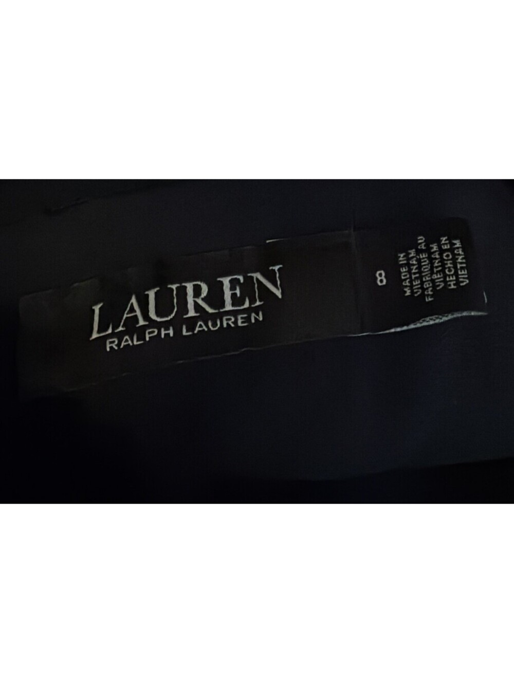 New Lauren Ralph Lauren Lavati Capelet Gown In Navy Blue Size 8 $265 - Picture 10 of 12